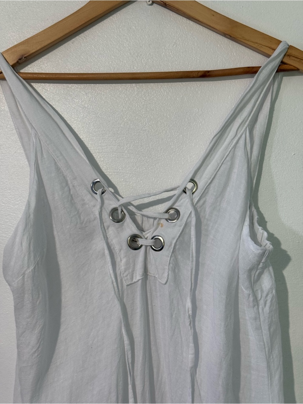 Laura Gotti Made In Italy Linen Maxi Dress Beach Cover Up flaw - Picture 6 of 11